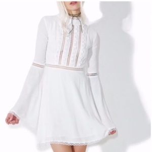 Forever 21 White Lace Dress Size Medium Brand New